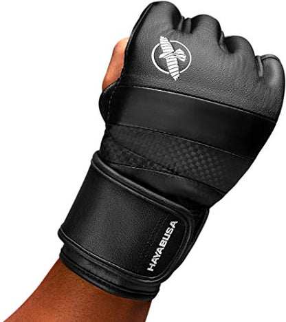 Hayabusa T3 4oz Pro Style MMA Gloves for Men and Women - color: Black, size: Small