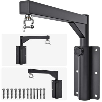 SELEWARE Wall Mount Heavy Bag Hanger Heavy Duty Punching Bag Hanger | 500LB Capacity Adjustable 360° Swivel Heavy Bag Bracket for Home Gym Indoor Outdoor Boxing, Muay Thai and MMA Training - size: D: 17" length