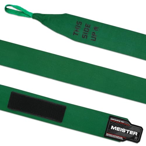 Meister Adult 180" Semi-Elastic Hand Wraps for MMA & Boxing (Pair) - color: Forest Green