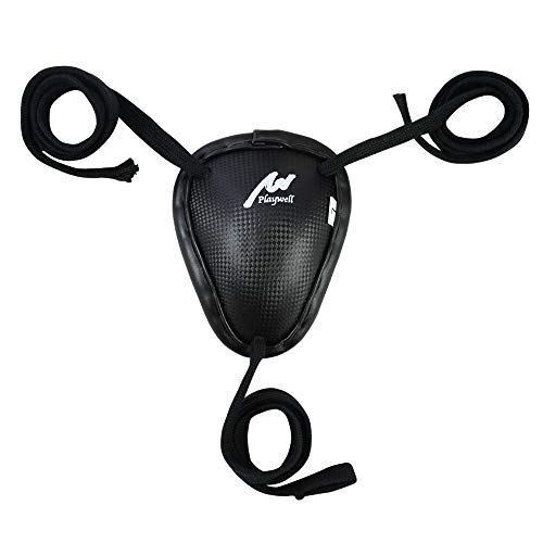 Traditional Muay Thai Steel Cup Groin Guard Protector - Lace up - size: Medium