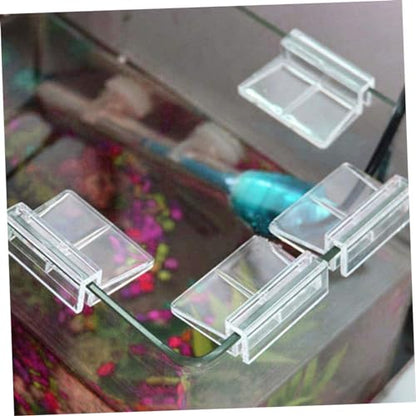 UPKOCH 8Pcs Acrylic Aquarium Lid Supports Durable Fish Tank Cover Bracket for Tanks for Easy Cleaning and Maintenance Sturdy Lid Clips for Various Aquatic