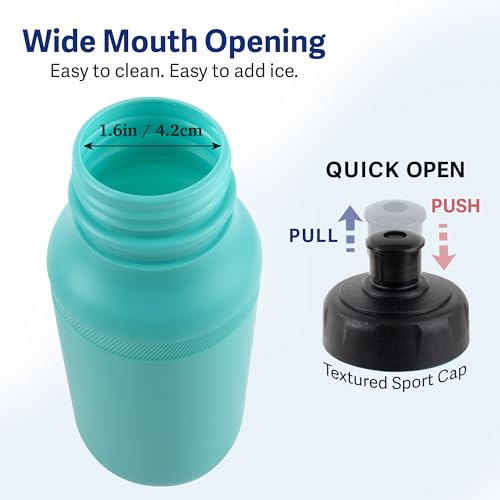 Trail maker Reusable Leakproof Water Bottles, 20 Oz. BPA Free Pull Top Cap & Squeeze for Water & Sports Drinks, 50 Pack - size: (50 Pack) 20 Oz.