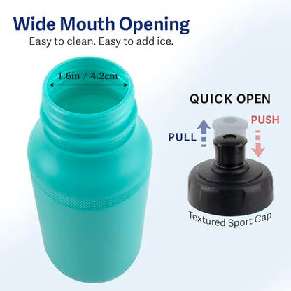 Trail maker Reusable Leakproof Water Bottles, 20 Oz. BPA Free Pull Top Cap & Squeeze for Water & Sports Drinks, 50 Pack - size: (50 Pack) 20 Oz.