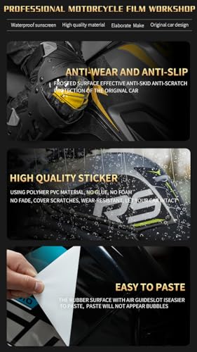 Compatible with TRIUMPH 1200RS Motorcycle Tank Pad Anti-slip Fish Bone Sticker Wear Resistant Body Protector Decal Modification Parts (Solid Black) - color: Solid Black