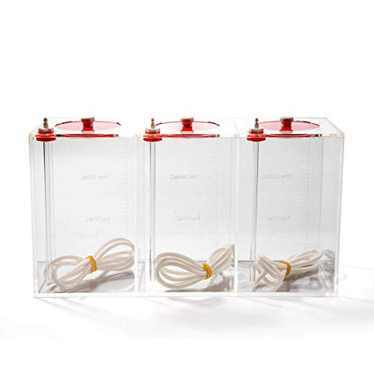 Aquarium Choice Acryli Made Liquid Storage Bucket Doing Pump Reservoir Container (12.5 * 4.25 * 6.5 Inch;4500ml(Red)) - size: 12.5*4.25*6.5 Inch;4500ml(Red)