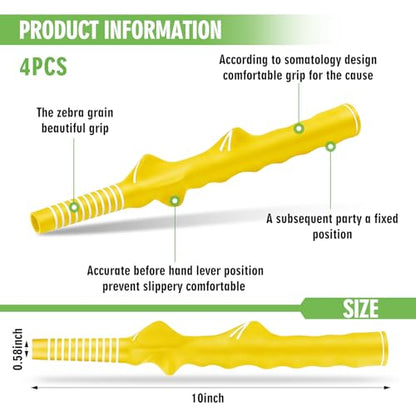 Arrowbash Golf Training Grip Right Handed Swing Grip Trainer Aid Tool for Men Club Accessories - color: Yellow