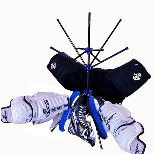 Hockey Gear Drying Rack - Heavy Duty Aluminum Collapsible Portable Sports Gear Drying Rack - Tree - Hockey Equipment Drying - Hockey Gifts - color: Green