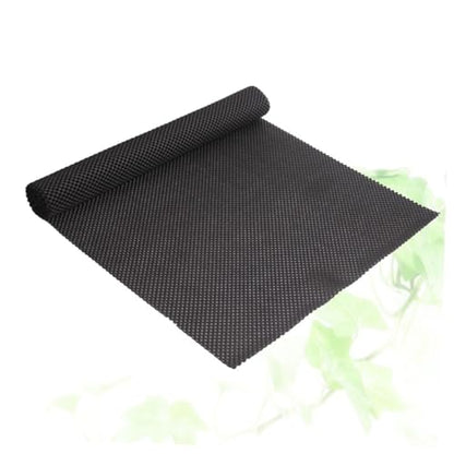 HOMSFOU Multipurpose Non-Slip Mat for Home Office Caravan Rv Boat Workshop Black PVC Grip Mat
