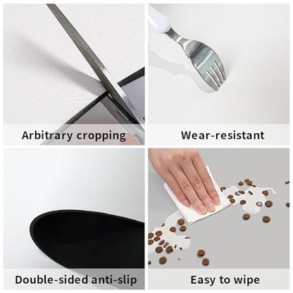 Dog Food Mat Leather Pet Feeding Mat Anti-Slip Dog Bowl Mats Coral Reef Fish Aquarium Pet Placemat Absorbent Cat Bowl Pad Protect Floor Dogs Pad for Food and Water - size: 30x45cm