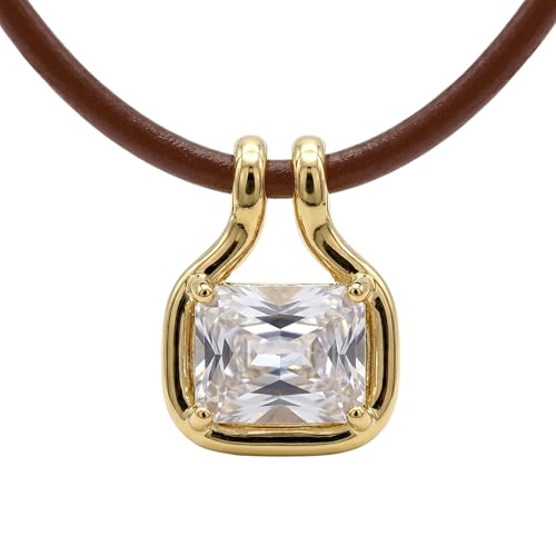 The M Naia Pendant Necklace for Women and Men, 18K Gold-Plated, 16 in + Ext
