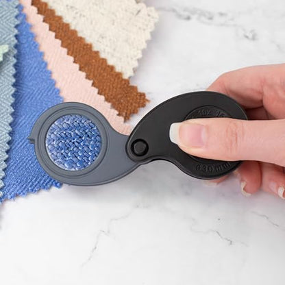 Carson TriView 5x/10x/15x Folding Loupe Magnifier with Built-in Case, 3-in-1 Portable Loupe Magnifying Glass - Adjustable Magnification, Great for Jewelry (TV-15)