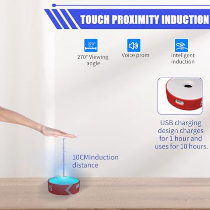 Agility Training Lights, Reaction Training Light of 6PCS Sport Agility Light USB Charging, Last 10 Hours, 10cm Height Sensing Distance, 4 Light Color, 4 Mode, 270 Degree Viewable Angle