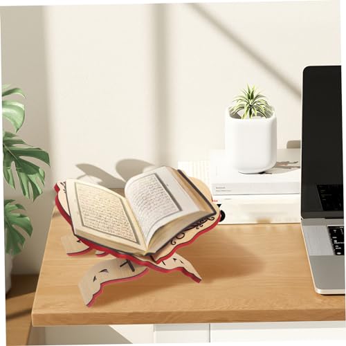 Wooden Folding Bible Stand Quran Holder 13x9.1 – Prayer Book Stand for Table Church Chapel Supplies