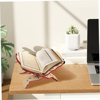 Wooden Folding Bible Stand Quran Holder 13x9.1 – Prayer Book Stand for Table Church Chapel Supplies