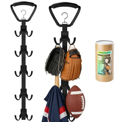 Hockey Drying Rack, Hockey Gear Drying Rack with 5 Durable Adjustable Hooks | Hold Up to 175 lbs,for Ice Field Hockey Goalie Lacrosse Football Baseball Softball Camping Fishing Accessories