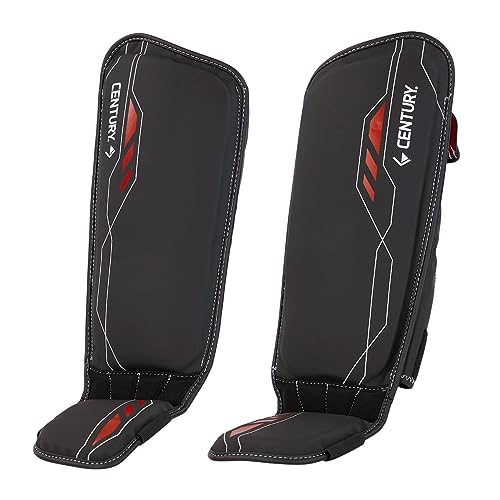 Century Brave Sports Shin Guard Washable, Padded Shin Protectors Ideal Training Equipment for Kickboxing MMA Muay Thai and Fitness, Perfect for Skill Enhancement Suitable for Kids, Men and Women - size: Small-Medium