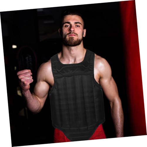 Toddmomy Portable Sponge Chest Protector for Boxing and Taekwondo Adult Unisex Chest Guard Full Lightweight and Breathable Design for Training and Competition
