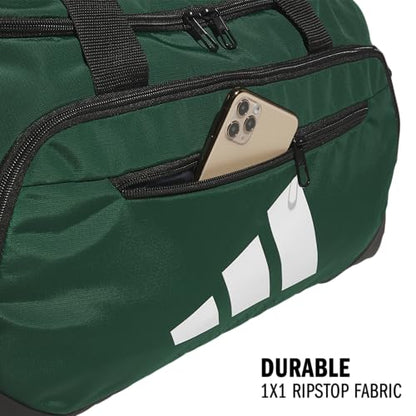 adidas Defender 5 Duffel Bag for Sports, Gym and Travel, Team Dark Green, OSFA - color: Team Dark Green, style: Small (42l)