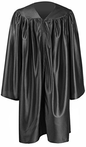IvyRobes Silky Choir Robes Costume Judge Robes for Kids - color: Black, size: 33