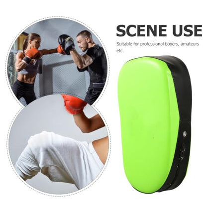 Muay Thai Kickboxing Shield Pad for Martial Arts Training, Adjustable Height Curved Pu Kicking Target, for Taekwondo and Muay Thai Sessions
