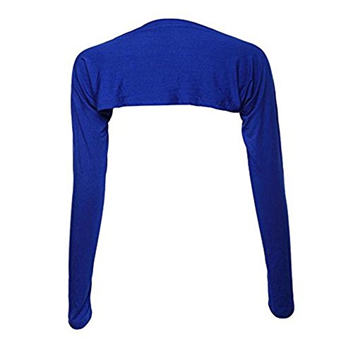 YEESAM Bolero Shrugs for Women Long Sleeve Arm Sleeves Hijab Accessories One Size - color: Blue