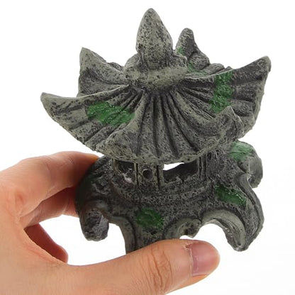Toddmomy Pagoda Lantern Aquarium Landscaping Ornament Cave Decor Aquarium Breeding Cave Shrimp Shelter Fish Hideout Hideaway Fish Tank Bonsai Landscape Decor