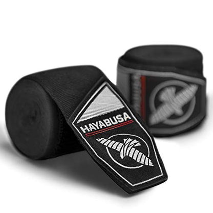 Hayabusa Boxing Hand Wraps for Kids Perfect Stretch 4.0 - color: Black