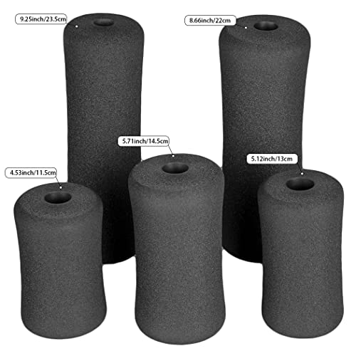 Sponge Foam Foot Pad Roller Pair, Used for Replacing Gym Exercise Equipment, Suitable for 1-inch Rod (Foam 8.66" X 3.15" Od X 0.87" Id) - color: Foam 8.66" X 3.15" Od X 0.87" Id