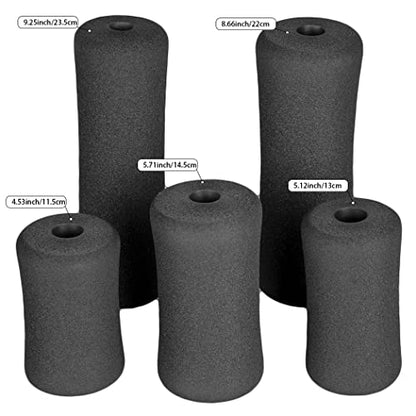 Sponge Foam Foot Pad Roller Pair, Used for Replacing Gym Exercise Equipment, Suitable for 1-inch Rod (Foam 5.12" X 2.76" Od X 0.87" Id) - color: Foam 5.12" X 2.76" Od X 0.87" Id
