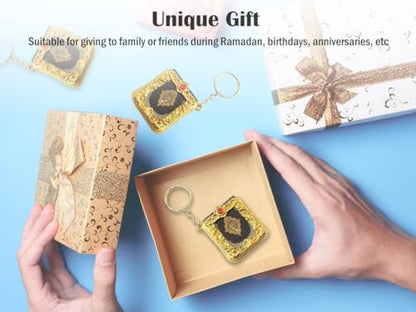 15PCS Mini Quran Keychain, Mini Islamic Keychain, Miniature Pendant Book Keyring, Small Muslim Keychains