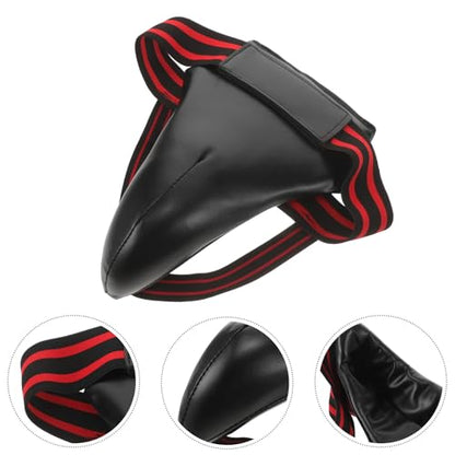 Cabilock Wear-Resistant Groin Protector Breathable Training Crotch Guard Portable Reusable Groin Guard for Taekwondo Muay Thai Boxing Sparring