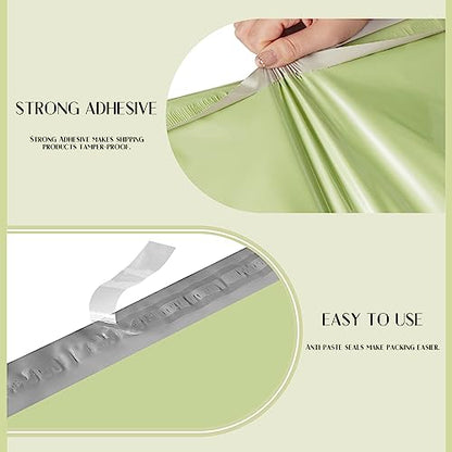Metronic Large Poly Mailers 19x24 100Pcs, Strong Adhensive Shipping Bags for Clothing, Waterproof Mailers Bags for Small Business, Shipping Envelopes, Tear-resistant Packing Bags in Avocado Green | Strong Adhesive Waterproof Tear-resistant Mailing Envelop