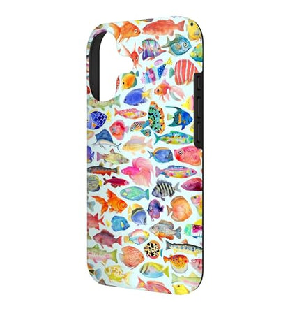 Colorful Watercolor Fish Aquarium Tropical Summer Case for iPhone 17