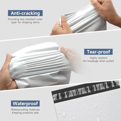 KKBESTPACK Poly Mailers Shipping Envelope Self Sealing Bags (12x15.5 200pc) - size: 12" x 15.5" 200pcs