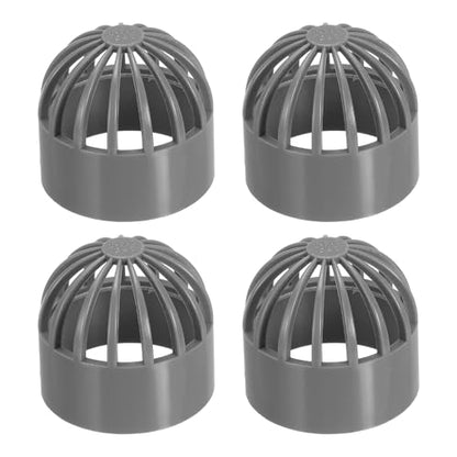 PATIKIL 1.6 Inch (40mm) Fish Cover Permeable Cap, 4 Pcs PVC Breathable Cap Aquarium Guard Fish Tank Intake Cover, Gray - color: Gray, size: 1.6Inch(40mm)