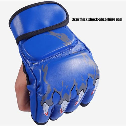 Punch Bag Boxing Gloves Muay Thai Karate Gloves for Men Women Boxing Mitts MMA Body Combat Taekwondo Training Martial Art Fighting Grappling UFC Cage Fighting - color: Black