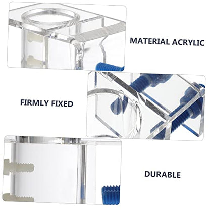 ORFOFE Aquarium Hose Tube Clamp Acrylic Fish Tank Holder Firm Fixing Clip for Secure Water Tubing Easy Installation for Cleaner Aquatic Environments and Better Fish Care