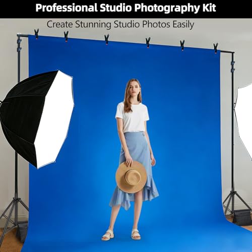 Hemmotop Adjustable Backdrop Stand 10x8.5ft Heavy Duty - size: 10x8.5ft
