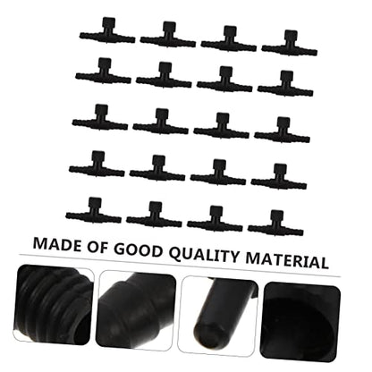 ABOOFAN 30pcs Shape Connector Adapter for Oxygen Tubing Easy Installation for Fish Tanks and Aquariums Airflow for Air Pumps and Stones