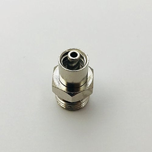 Metal Male Luer Lock Syringe Fitting to Pipe NPT 1/4" Male (2 Units)