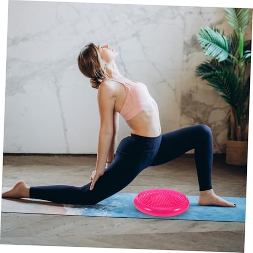 Abaodam Wobble Yoga Cushion Knee and Elbow Protector Inflatable Pvc Pad for Kneeling Exercise Balance Mat Boys and Girls Wobble Disk Multi-functional Easy to Clean