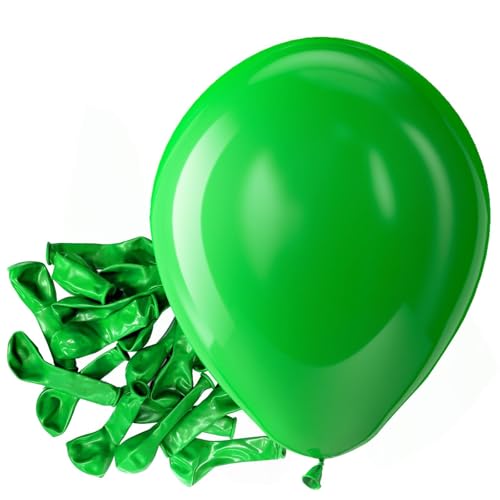 Bezente Green Balloons Latex Party Balloons - 150 Pack 5 inch Matte Small Light Green Helium Balloons for Birthday Bridal Shower Christmas Jungle Safari Theme Party Decorations - color: 11-green-g95, size: 5inch (Small)