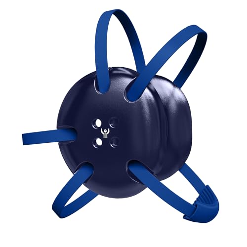 Great Call Athletics | Wrestling Classic Headgear Earguard Adult Grappling Head Gear Adjustable Ear Guards Royal Blue Straps - style: Navy w/ Royal Blue Straps