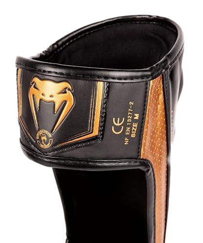 Venum Venum Elite Evo Shin Guards - color: Black/Bronze, size: Large