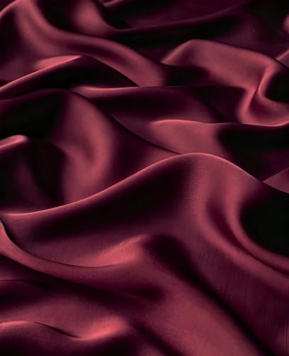 Lina & Lily Luxury Satin Hijab Head Scarf Shawl Wrap for Muslim Women Extra Long - color: Dark Maroon
