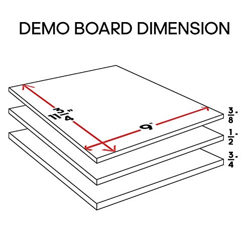 AAMA Martial Arts Taekwondo Karate Demonstration Breaking Board Bundle 9" (W) X 11-3/4 (L) - style: 3/8" (9mm) - CASE (80PCS)