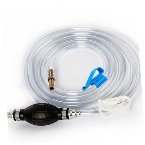 SHERCHPRY Manual Suction Hose Pump Set for Car and Aquarium, Multipurpose Water and Oil Transfer Siphon Tube with Sturdy Guide Hose for Vehicle and Fish Tank Maintenance