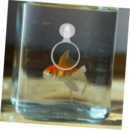 Ipetboom 4pcs Acrylic Fish Tank Viewer Lens Cup High Definition Magnifier for Animals Plants and -Landscapes