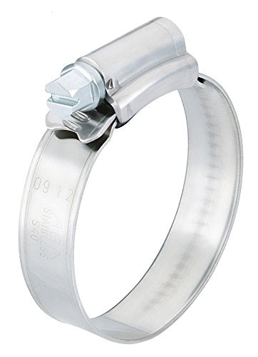 Scandvik 13657 Stainless Steel Hose Clamp (SAE Size 28, 32-57 mm, 1 1/4" - 2 1/4", 12mm Band, 13657) (Pack of 10)