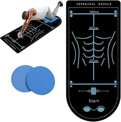 Exercise Ab Roller Mat and Knee Foam Pad Set – Arch Shaped Thick Non-Slip Exercise Pads for Core & Home Workouts, Pack of 2